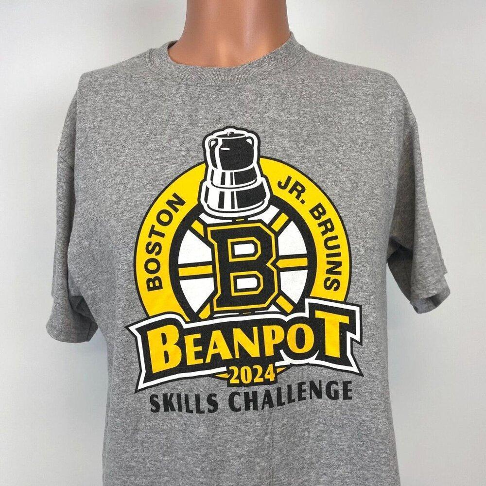 Boston Jr Bruins T Grey Beanpot Skills Shirt Grey